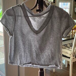 Universal Thread Heather Gray V-Neck Tee